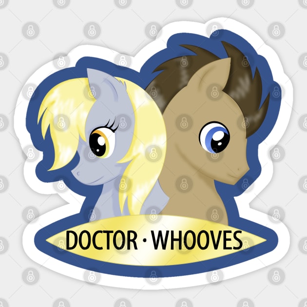 Doctor Whooves Sticker by schnln01